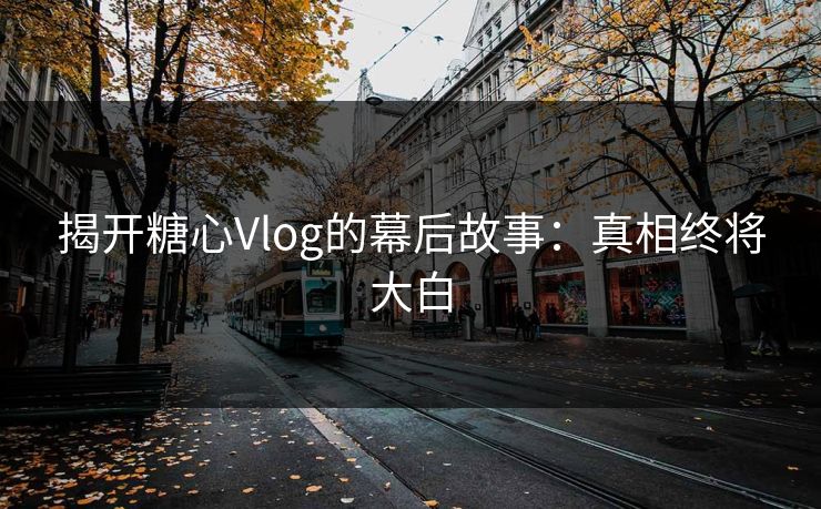 揭开糖心Vlog的幕后故事：真相终将大白