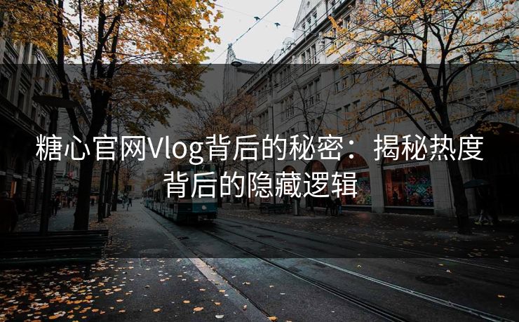 糖心官网Vlog背后的秘密：揭秘热度背后的隐藏逻辑